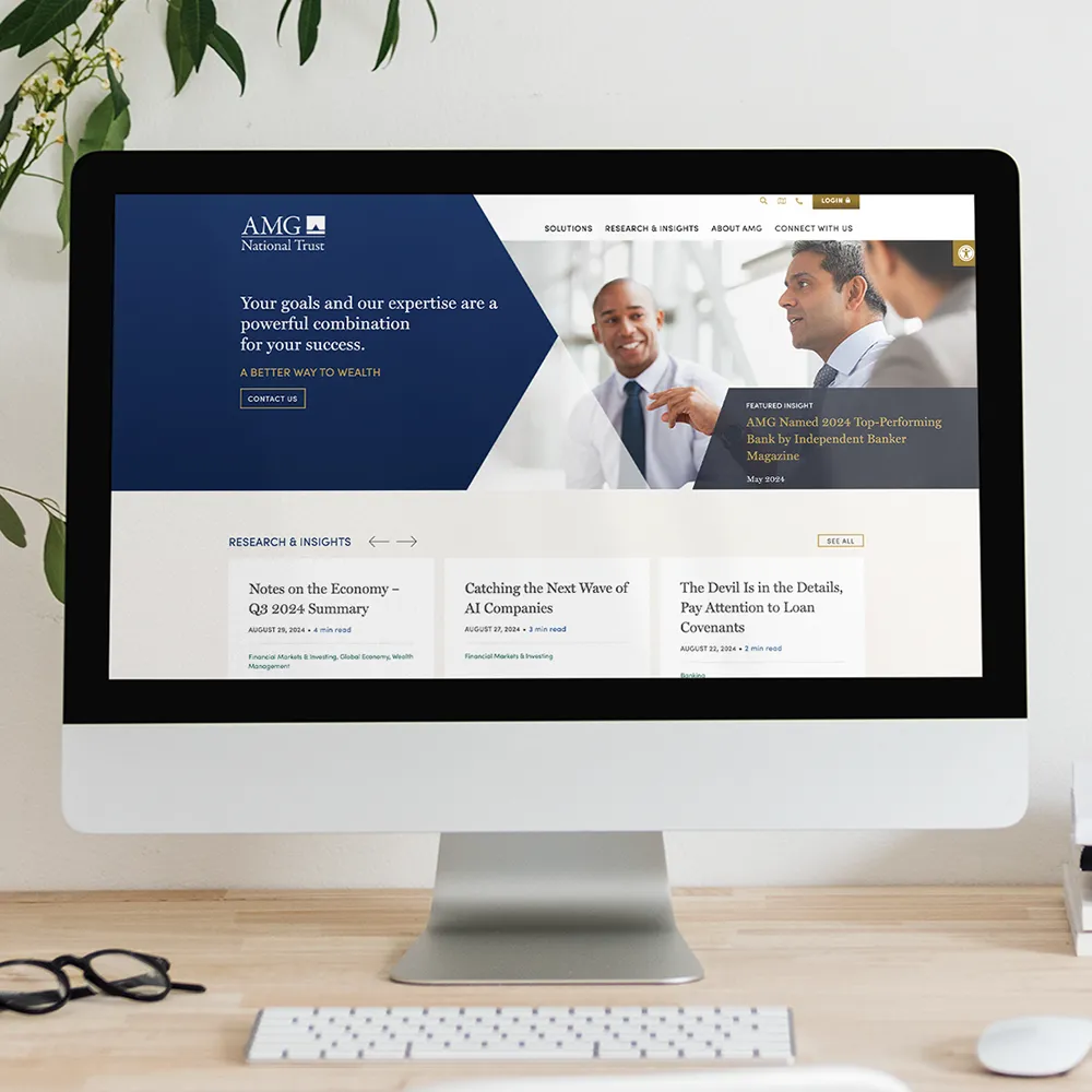 AMG National, website development by Tree Ring Digital
