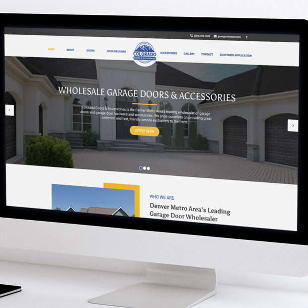 Colorado Doors & Accessories, brand, print, website by Tree Ring Digital