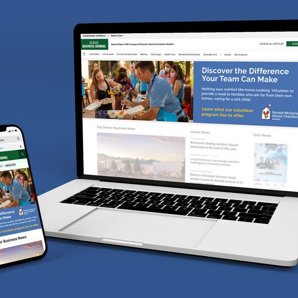 Ronald McDonald House of Denver, graphic design by Tree Ring Digital