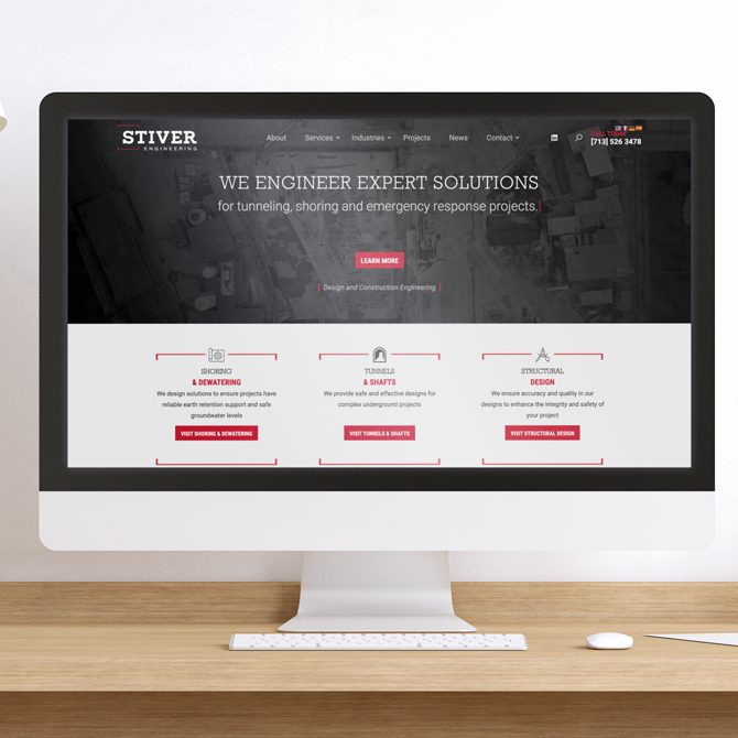 Stiver Engineering, logo design by Tree Ring Digital